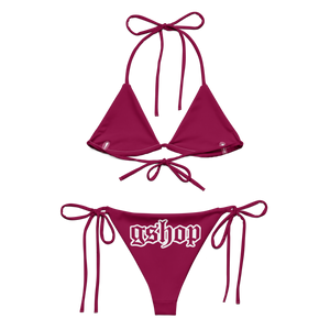 Burgundy String Bikini