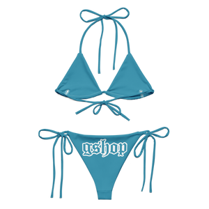 Blue String Bikini