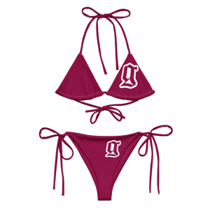 Burgundy String Bikini