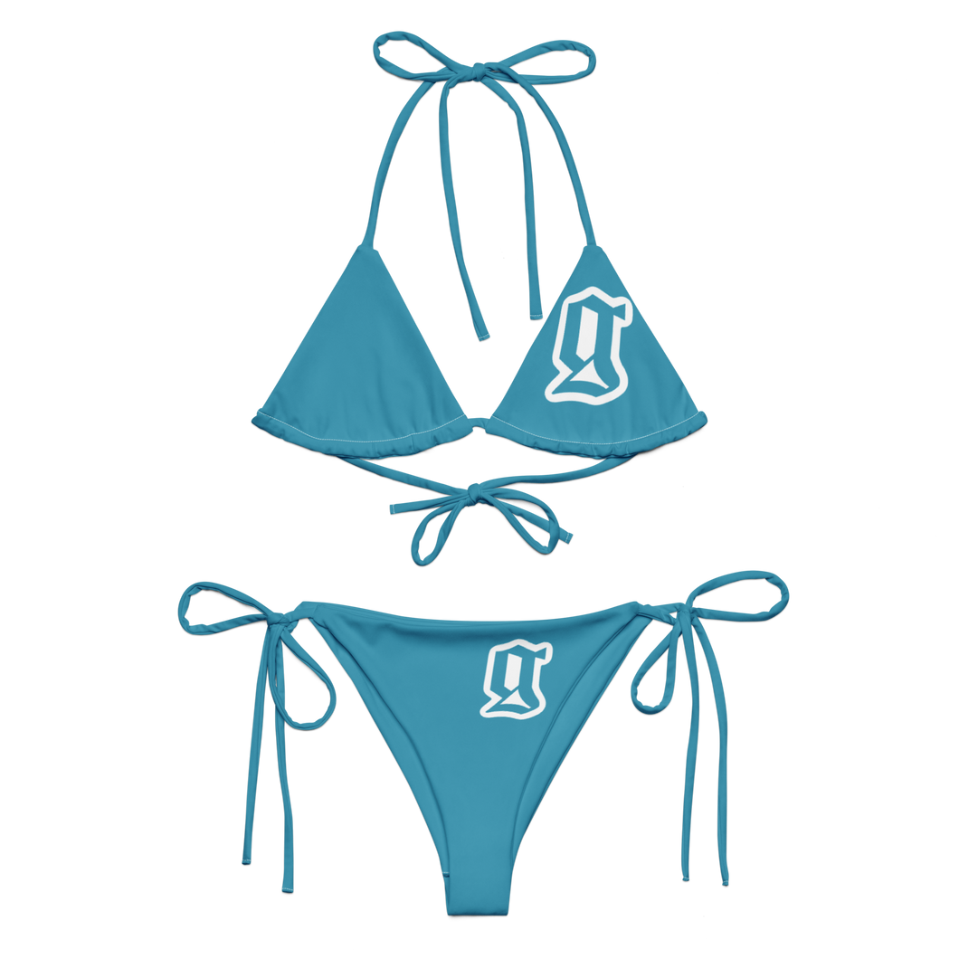 Blue String Bikini